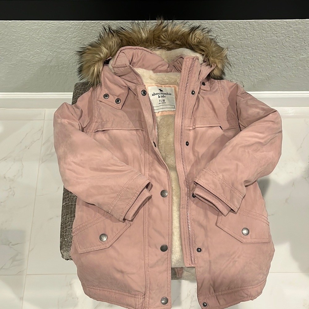 📌SOLD📌.  Abercrombie Kids Pink Parka Jacket